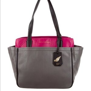 Diane Von Furstenberg On-The-Go Leather Tote Bag